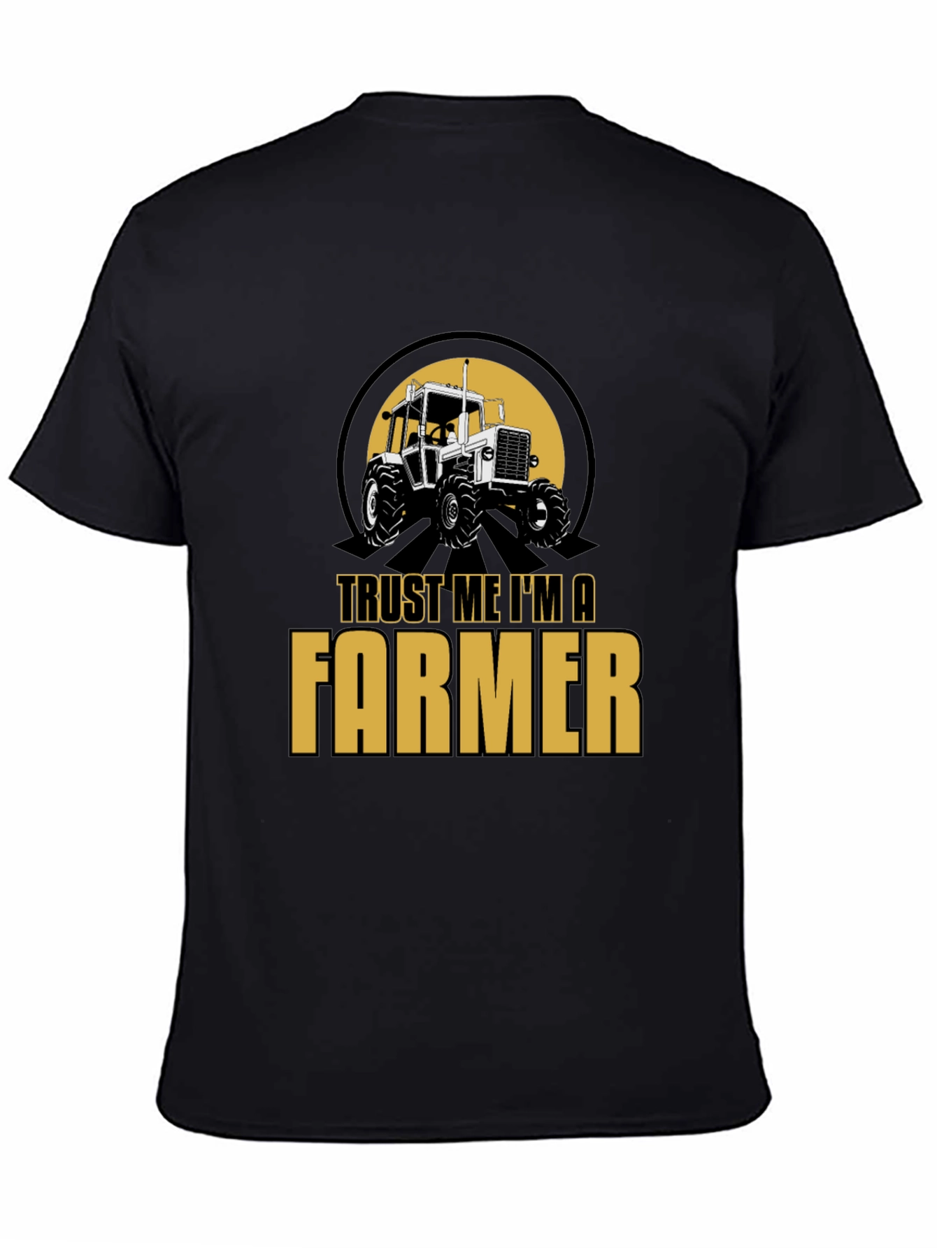 Trust Me Im A Farmer T-Shirt - Black
