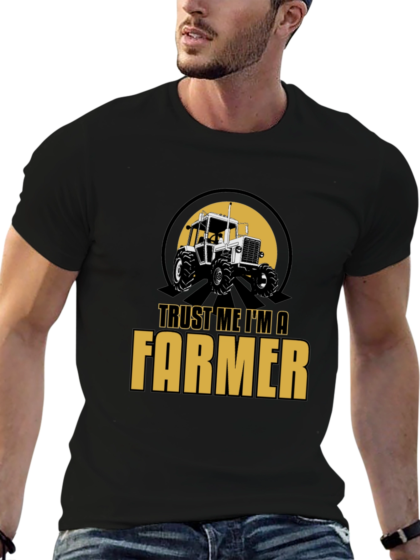 Trust Me Im A Farmer T-Shirt - Black
