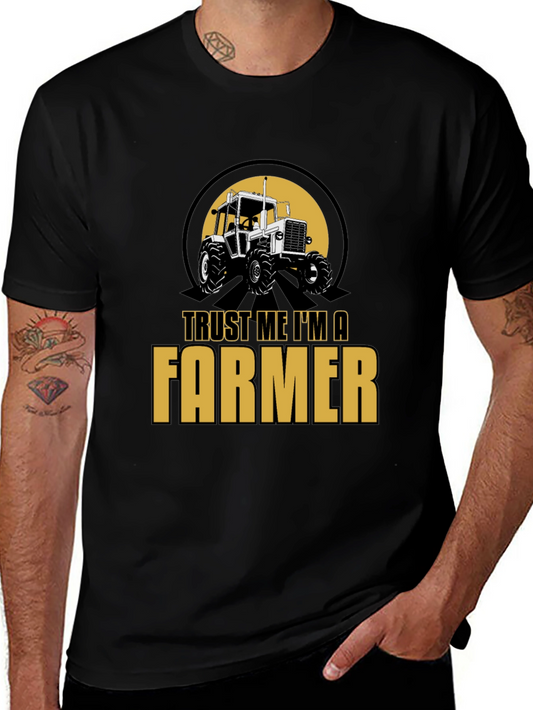 Trust Me Im A Farmer T-Shirt - Black