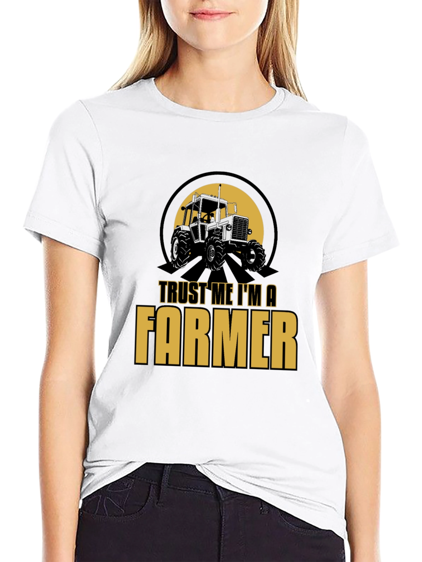 Trust Me Im A Farmer T-Shirt - Black