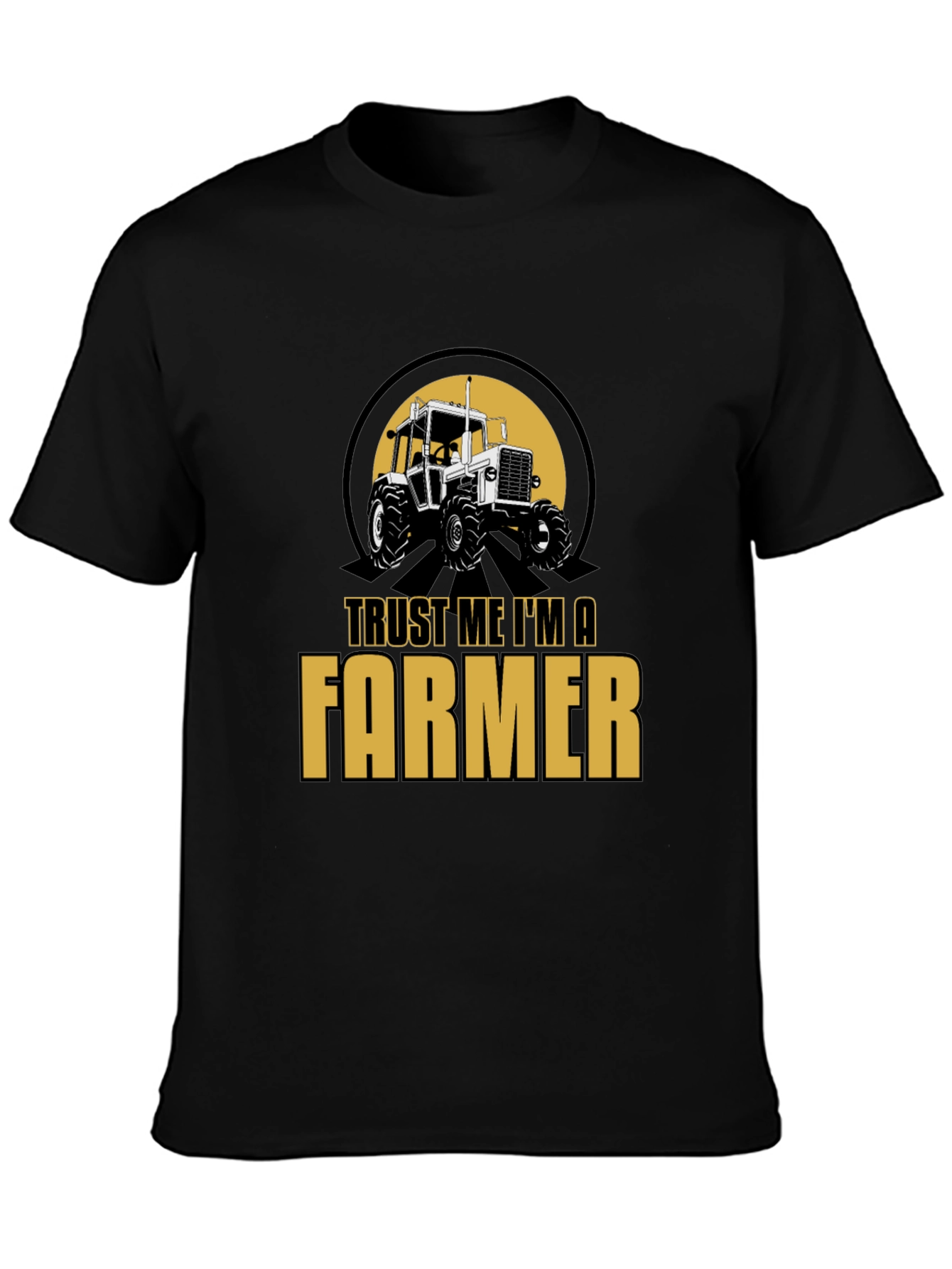 Trust Me Im A Farmer T-Shirt - Black