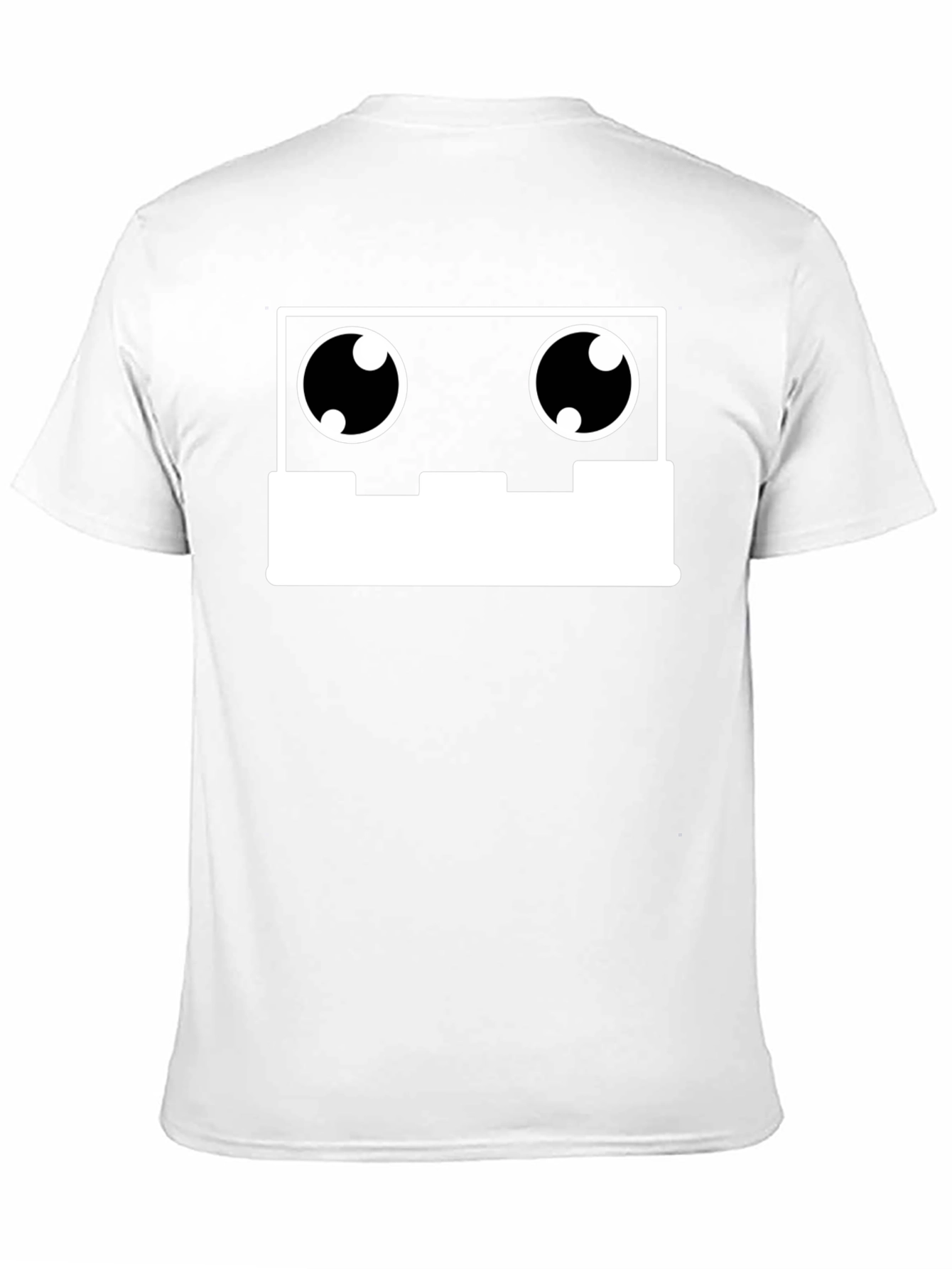 Cassette Tape Robot Face Graphic Tee - Black T-Shirt