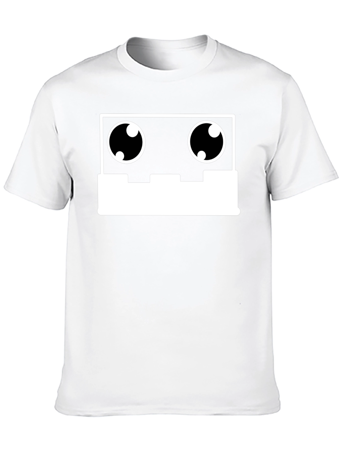Cassette Tape Robot Face Graphic Tee - Black T-Shirt