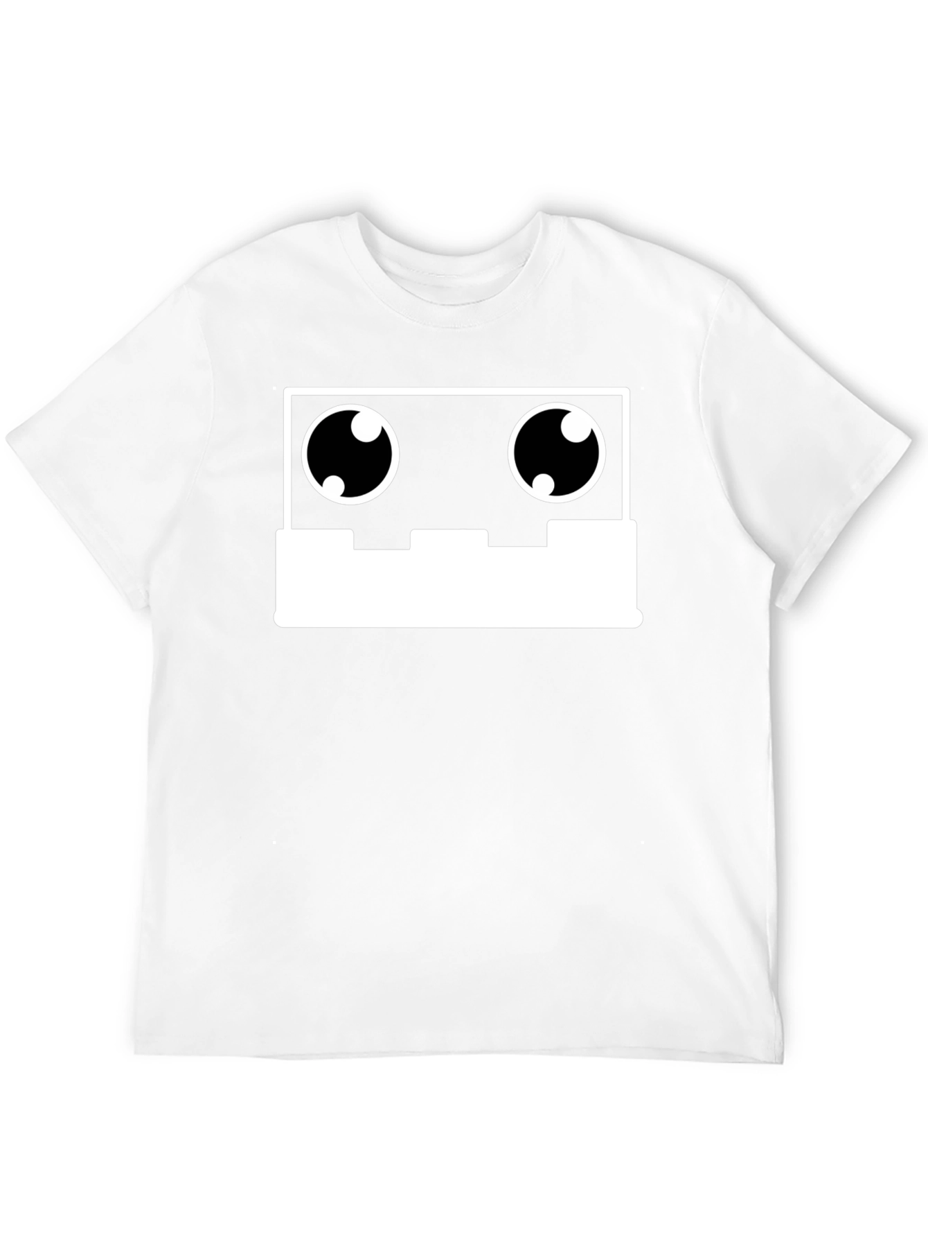 Cassette Tape Robot Face Graphic Tee - Black T-Shirt