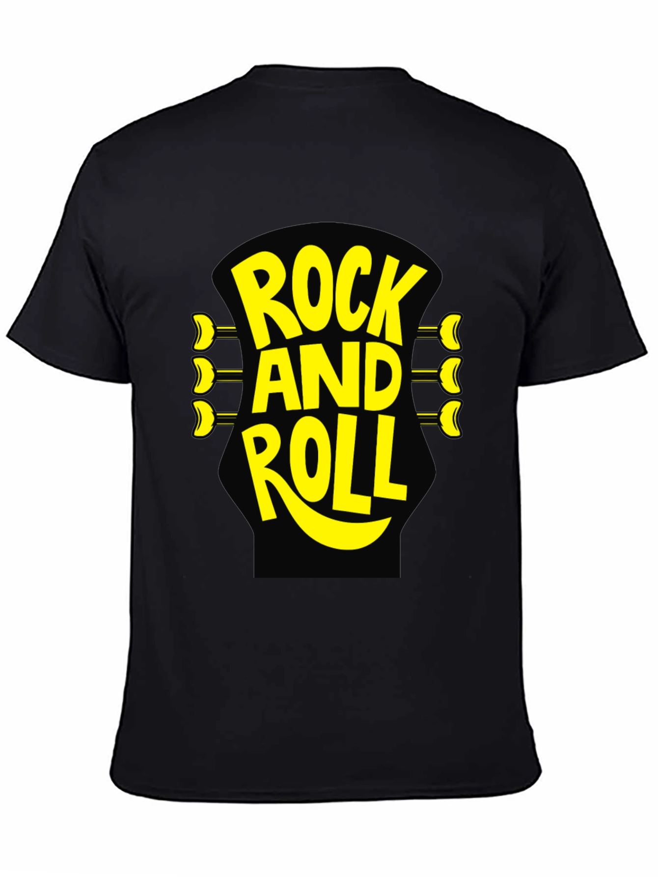 Rock and Roll Graphic T-Shirt - Black