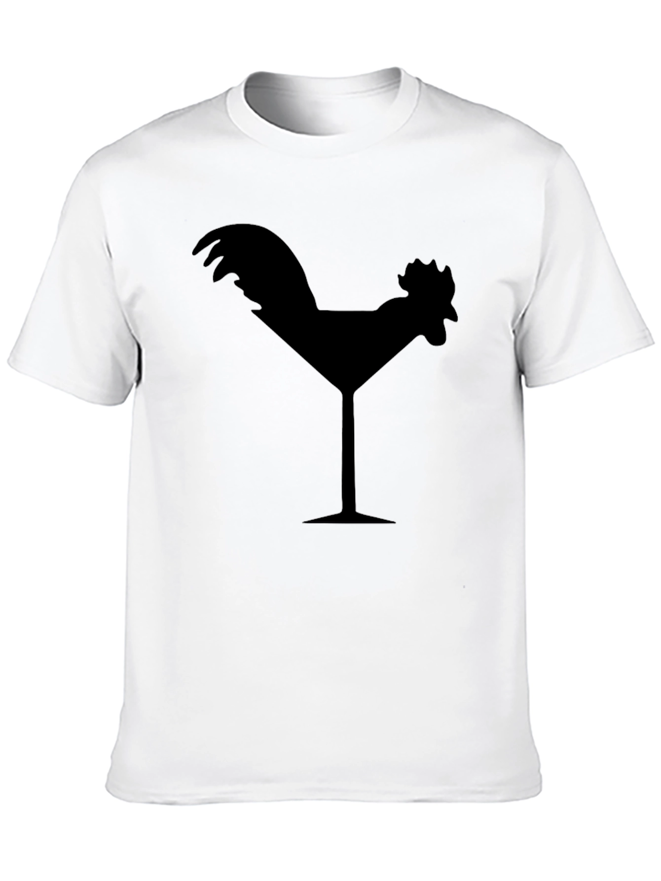 Cocktail Chicken Graphic Tee - Black T-Shirt