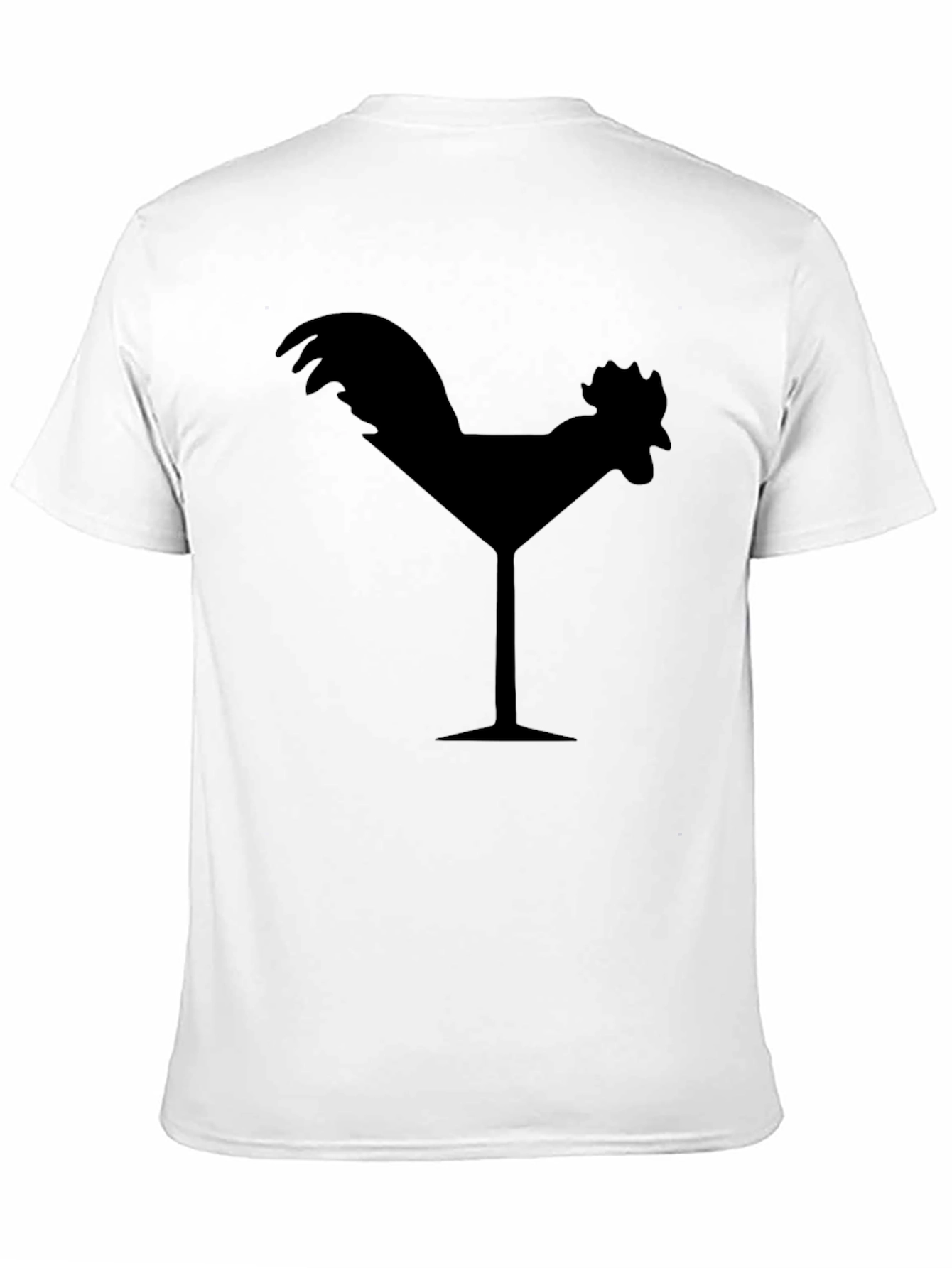Cocktail Chicken Graphic Tee - Black T-Shirt