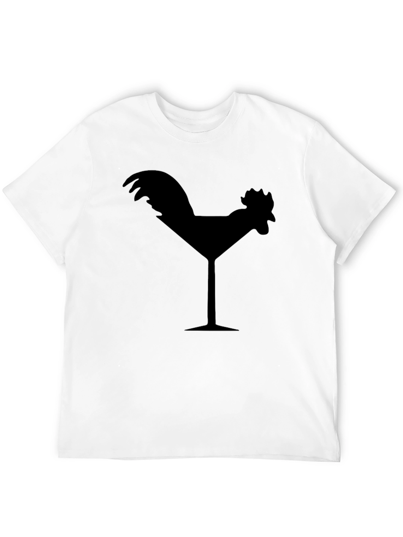 Cocktail Chicken Graphic Tee - Black T-Shirt