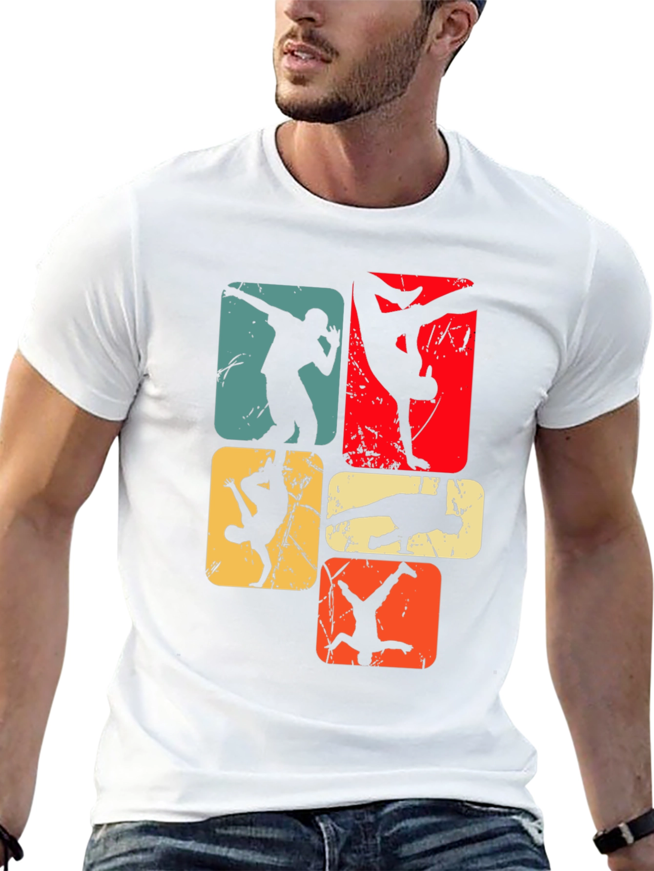 Retro Breakdance Graphic Tee - Cool Street Style T-Shirt