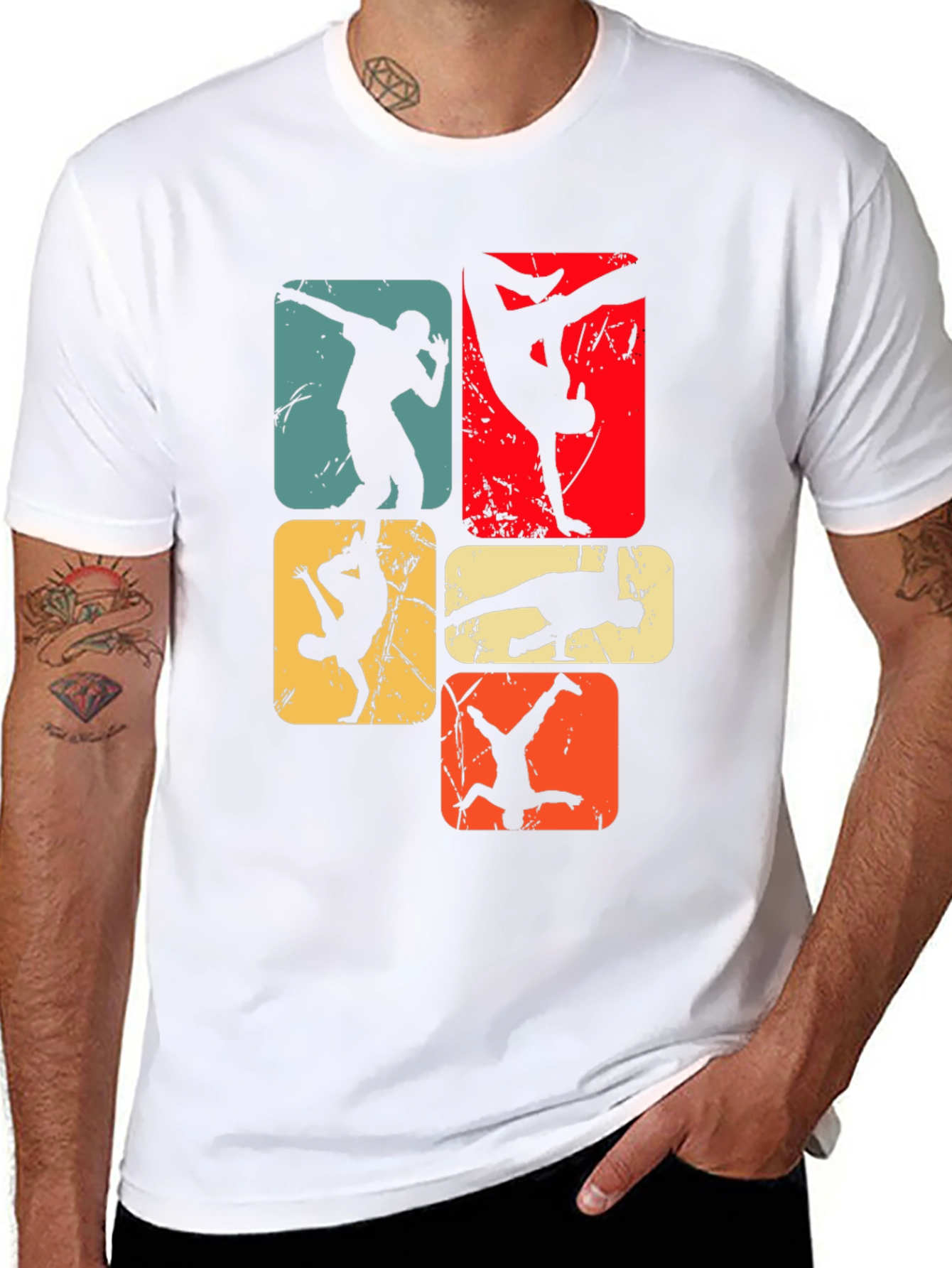 Retro Breakdance Graphic Tee - Cool Street Style T-Shirt