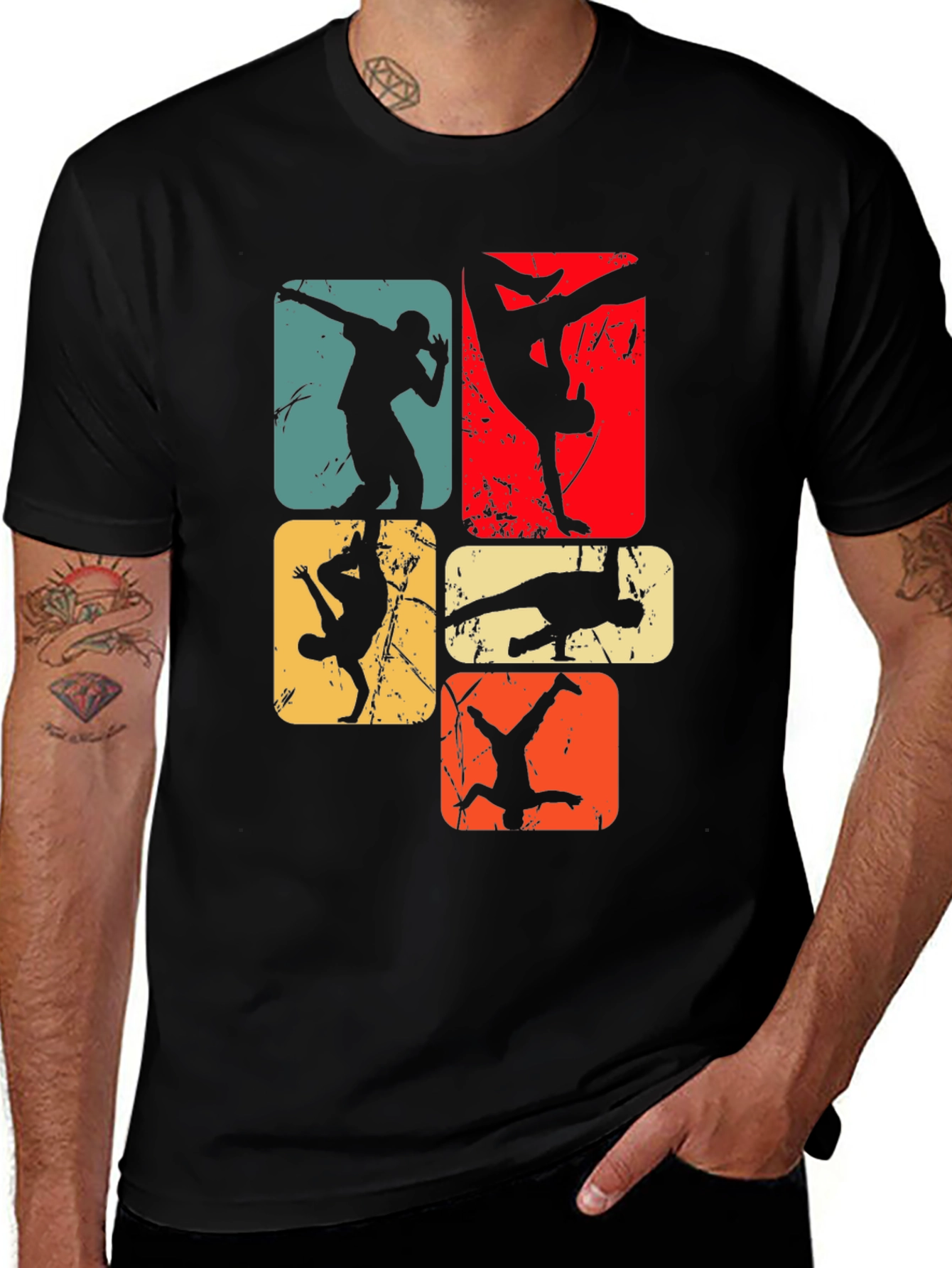 Retro Breakdance Graphic Tee - Cool Street Style T-Shirt