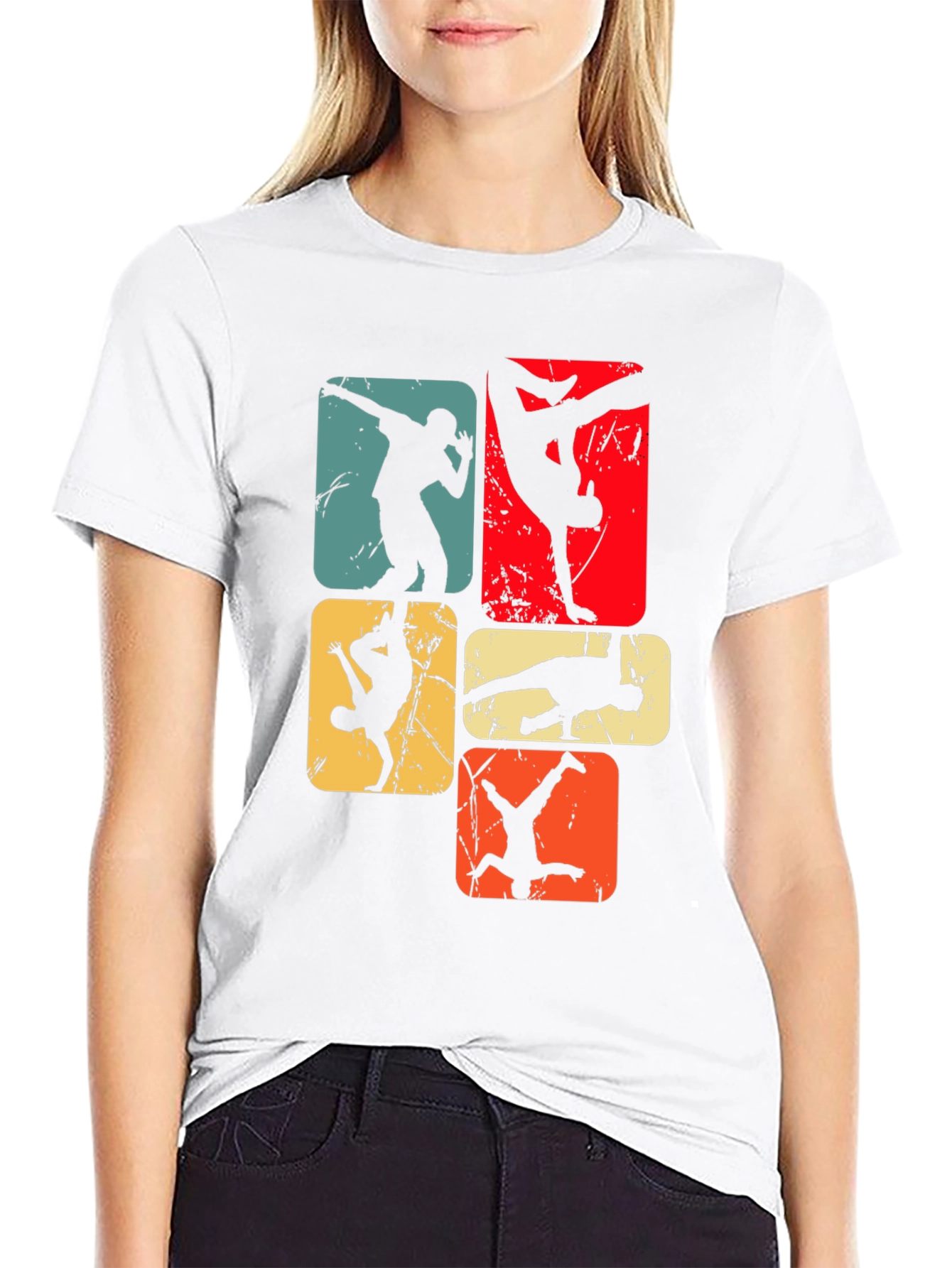 Retro Breakdance Graphic Tee - Cool Street Style T-Shirt