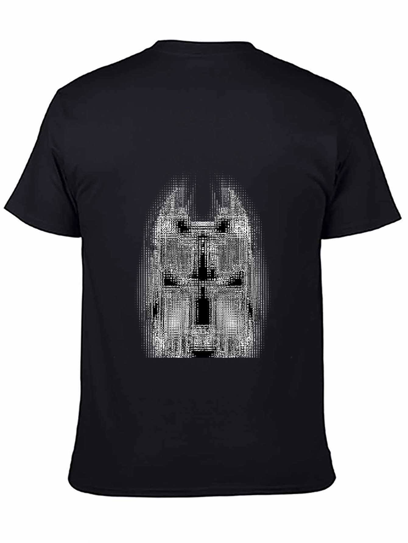 Abstract Graphic Print Black T-Shirt for Men
