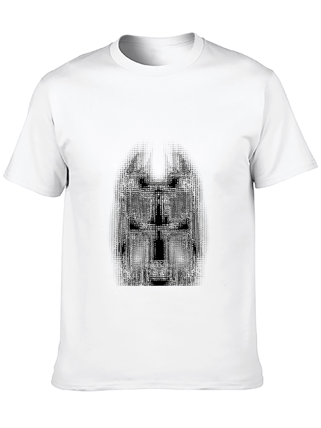 Abstract Graphic Print Black T-Shirt for Men