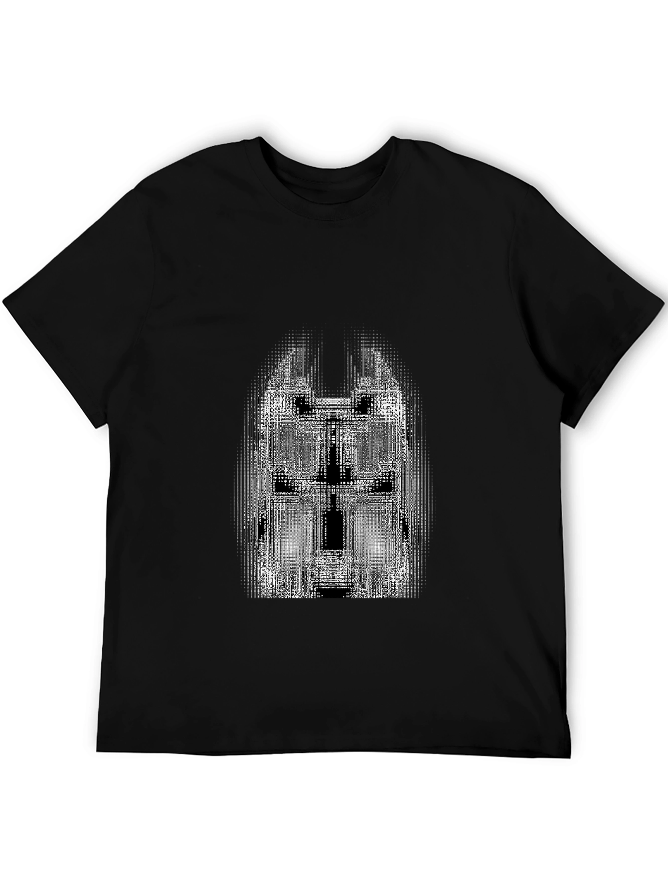 Abstract Graphic Print Black T-Shirt for Men