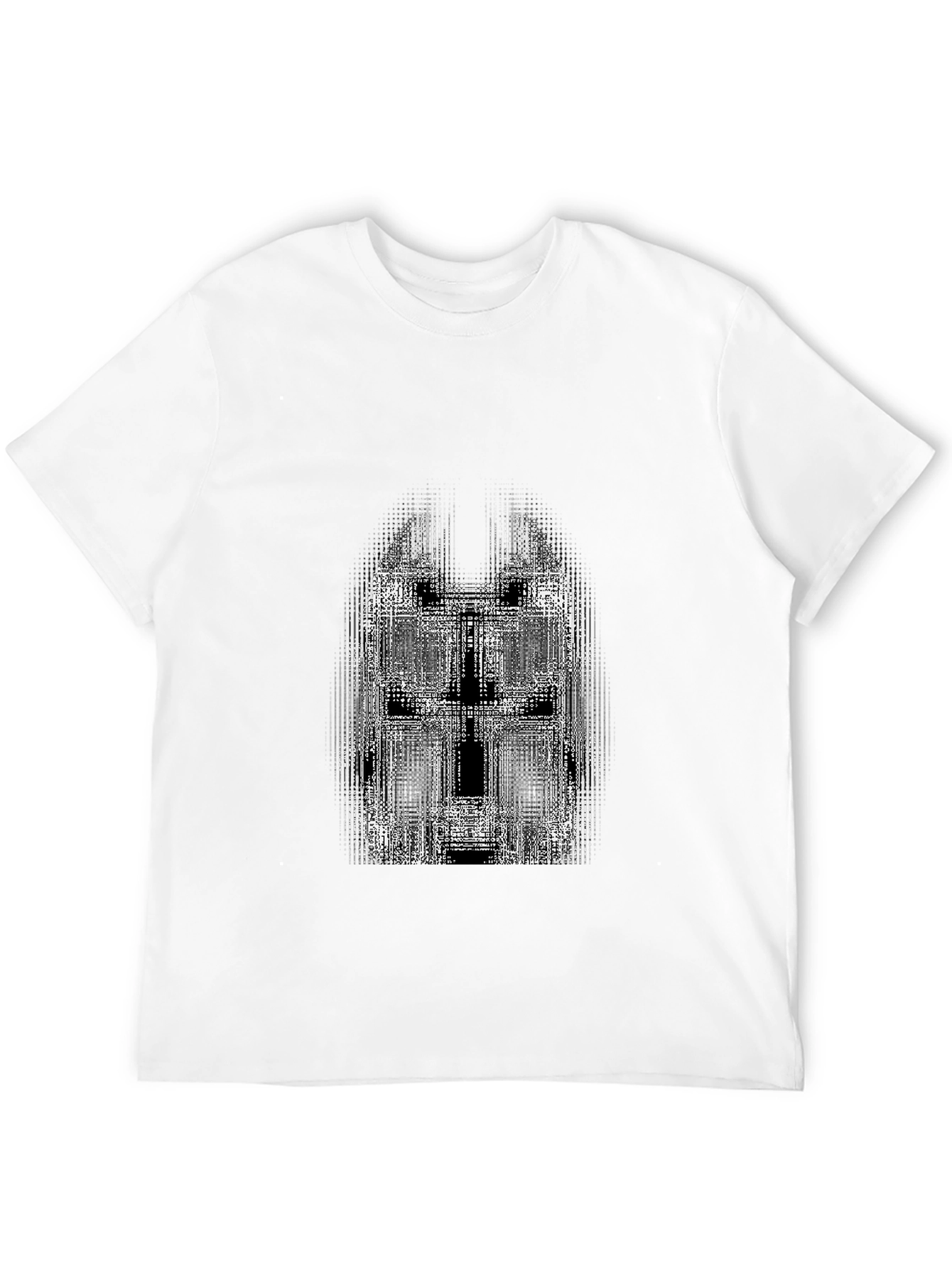 Abstract Graphic Print Black T-Shirt for Men