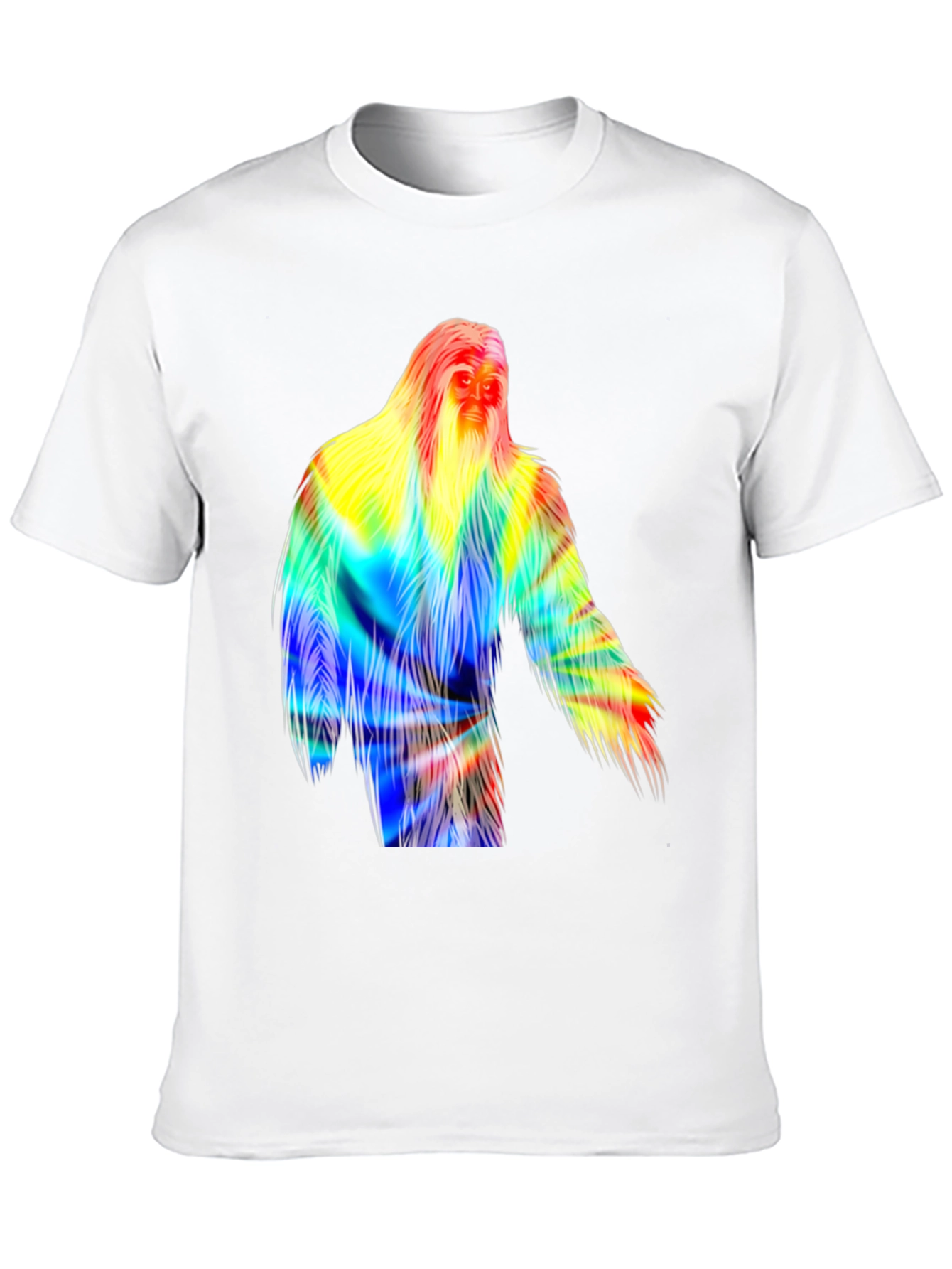 Colorful Bigfoot Graphic T-Shirt