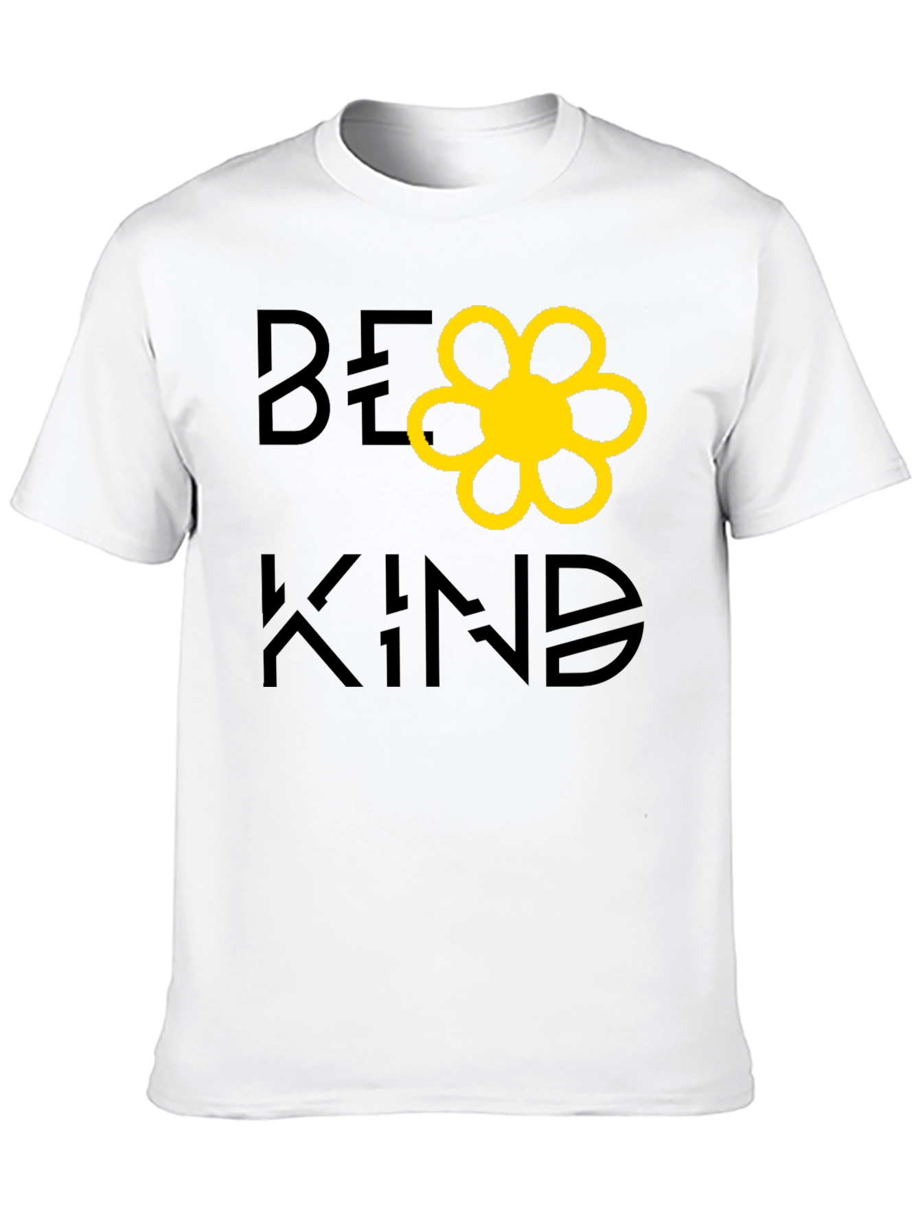 Be Kind Graphic Tee - Black Cotton Casual T-Shirt