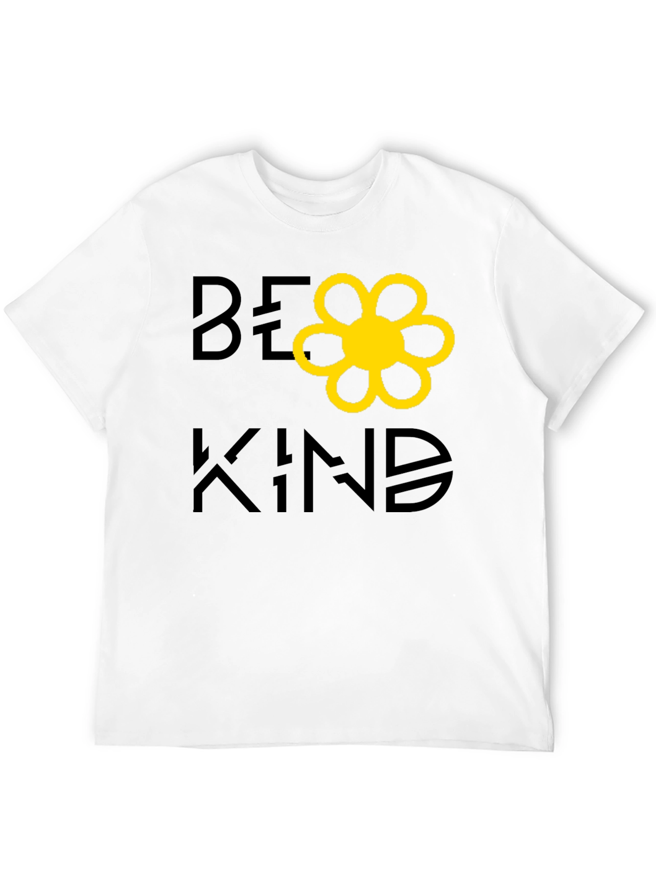 Be Kind Graphic Tee - Black Cotton Casual T-Shirt
