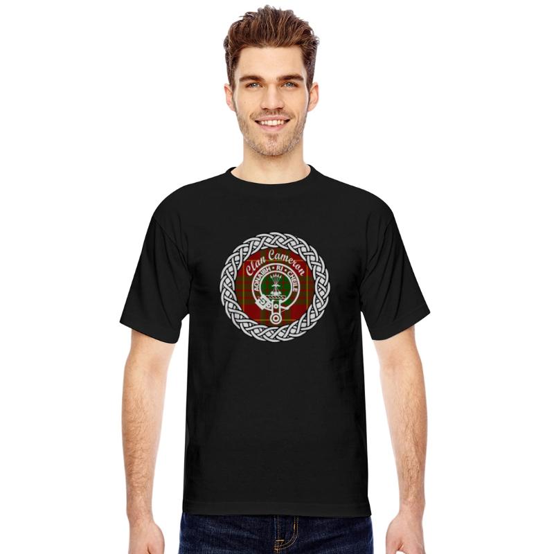 Cameron surname Scottish tartan t shirt