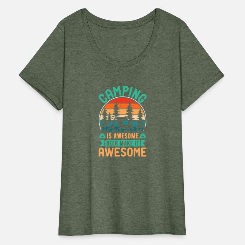 Camping Is Awesome Beer Make It