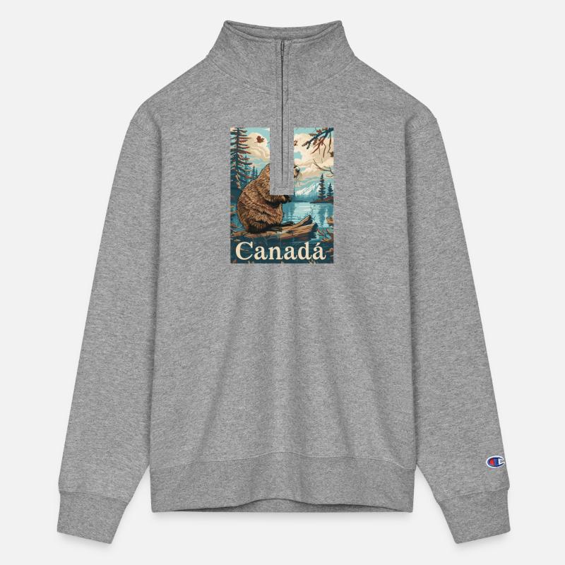 Canada Beaver Wilderness Scene with Stunning