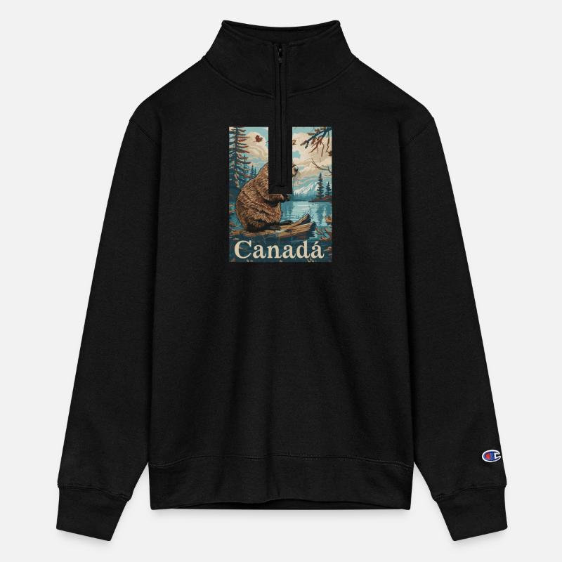 Canada Beaver Wilderness Scene with Stunning
