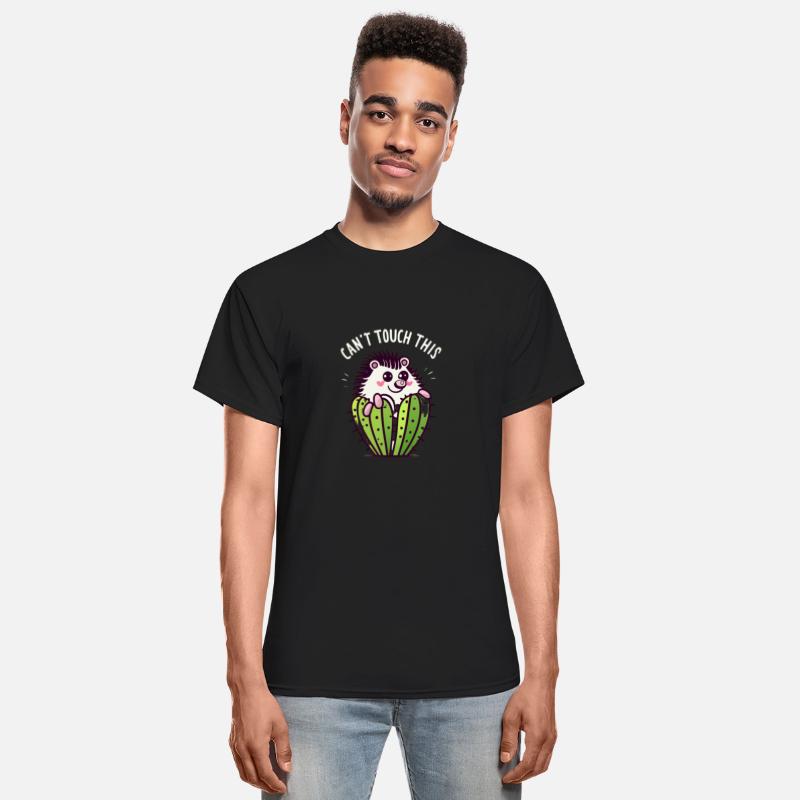 cant touch this, Hedgehog in cactus t-shirt