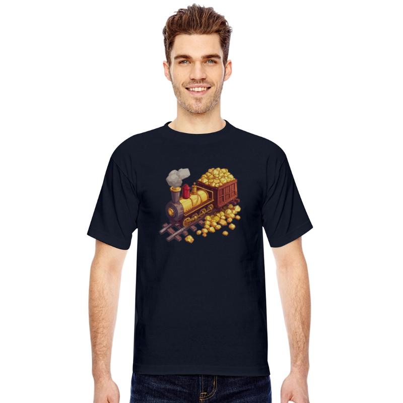Cartoon Gold Train Premium