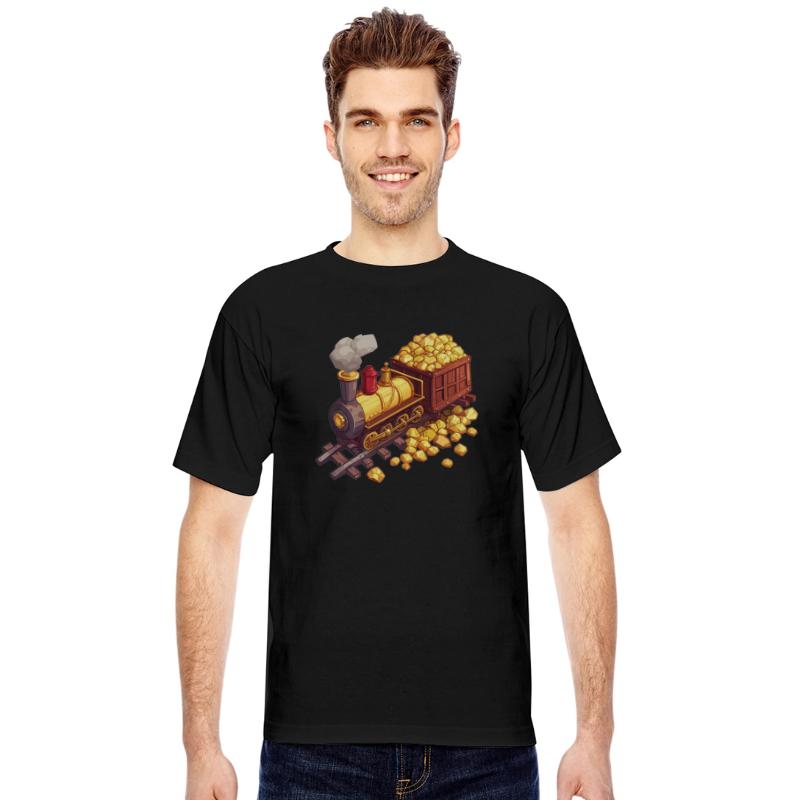 Cartoon Gold Train Premium