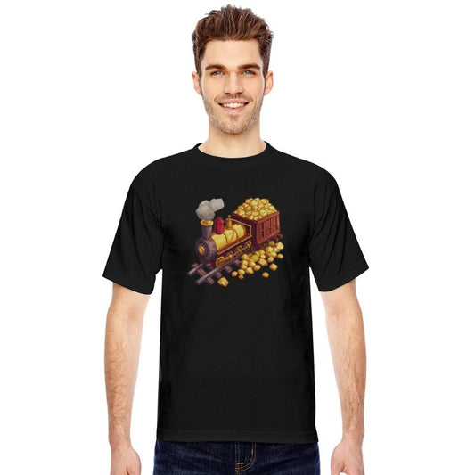 Cartoon Gold Train Premium