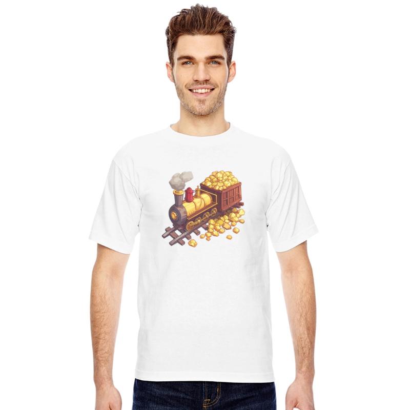 Cartoon Gold Train Premium