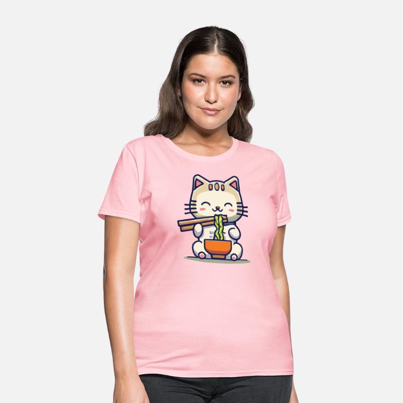 cat eating spaghetti