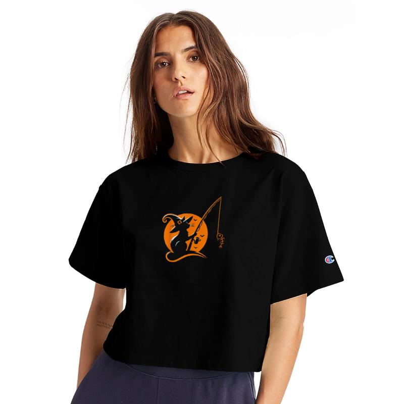 Cat Fishing Halloween Costume Cat Lover Moon