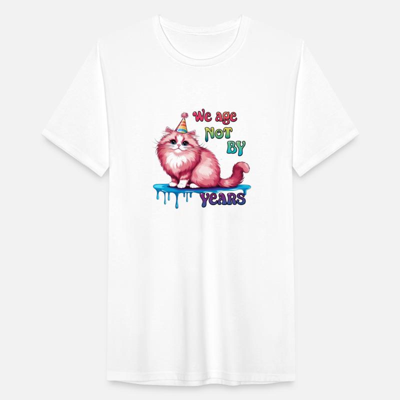 Cat : We Age Not by Years: A Timeless Quote Design