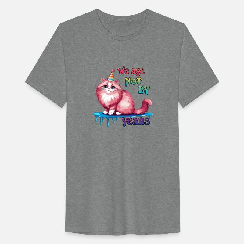 Cat : We Age Not by Years: A Timeless Quote Design