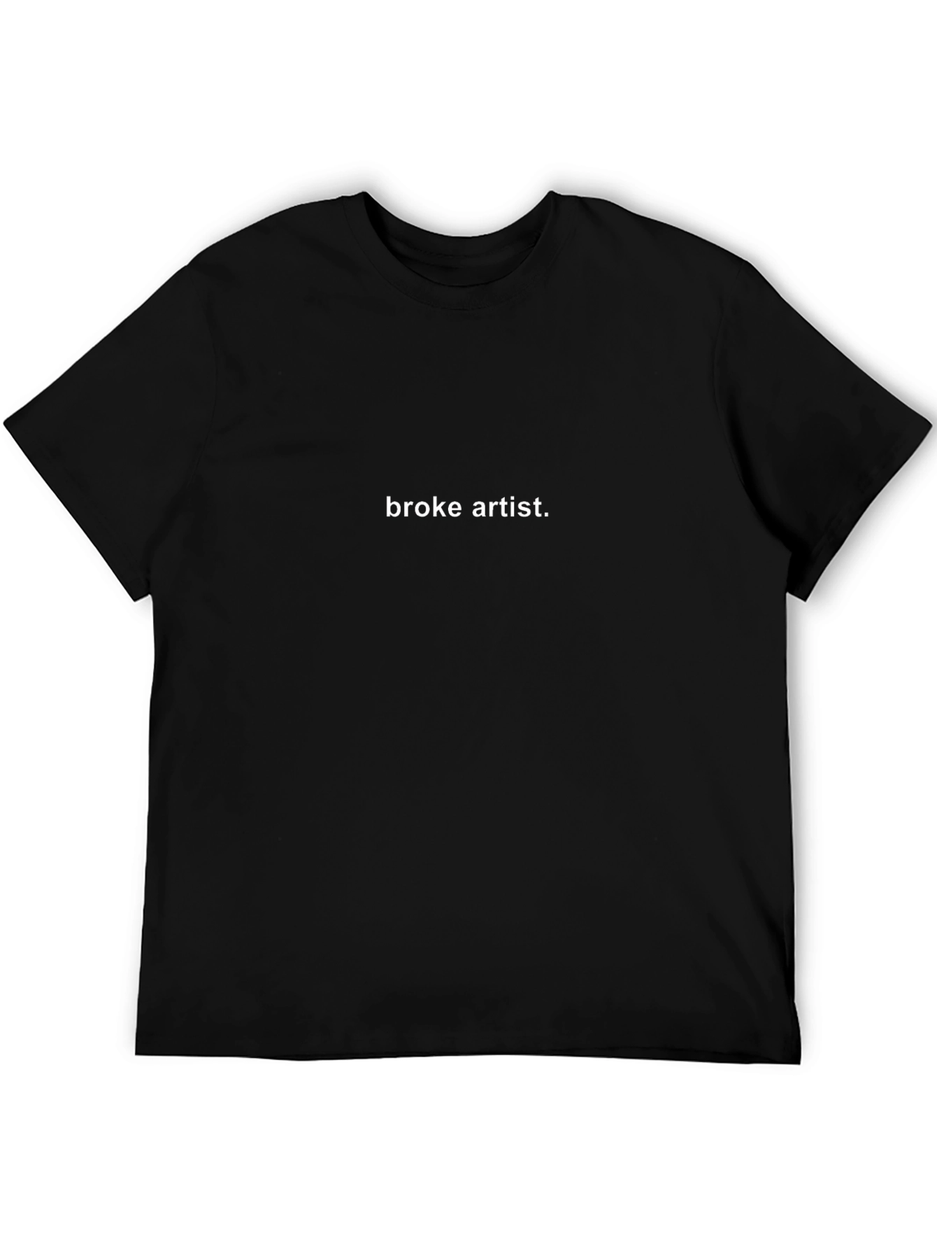 Broke Artist Graphic Tee - Unisex Black T-Shirt