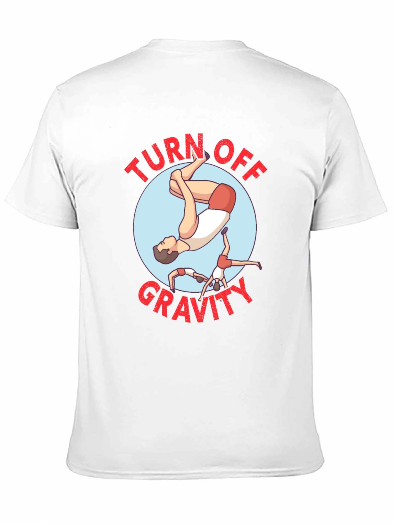 Turn Off Gravity Black Graphic T-Shirt