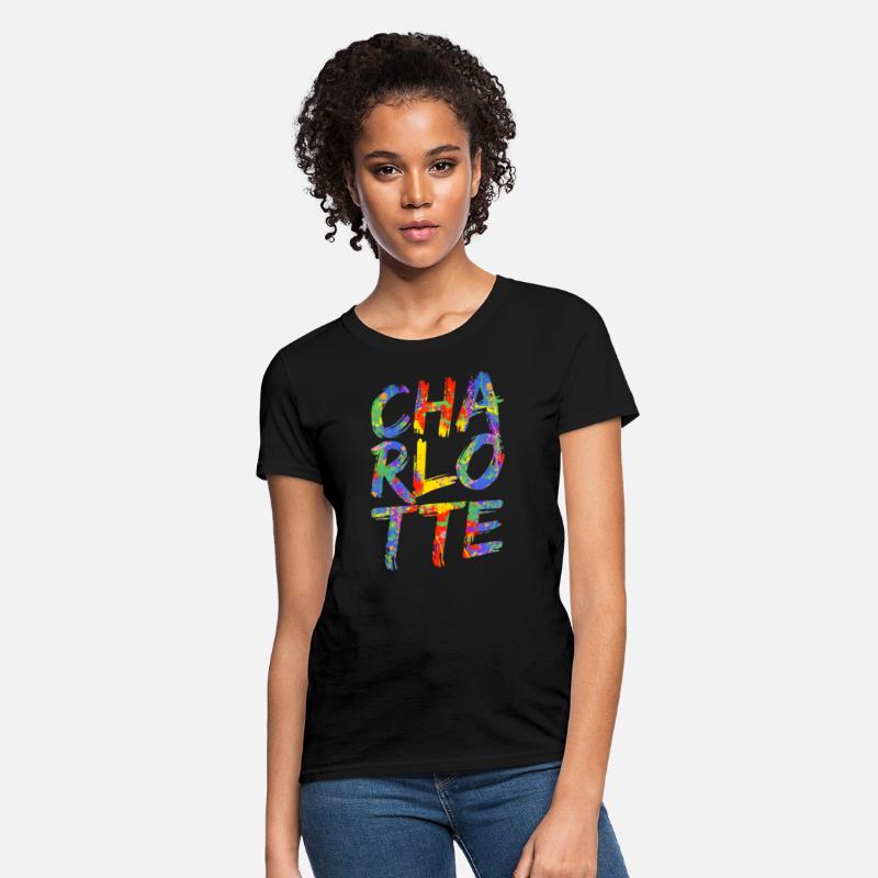 Charlotte Artwork Colorful Rainbow Carolina