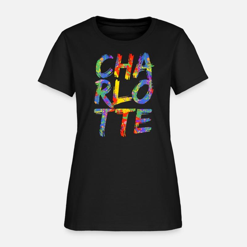 Charlotte Artwork Colorful Rainbow Carolina