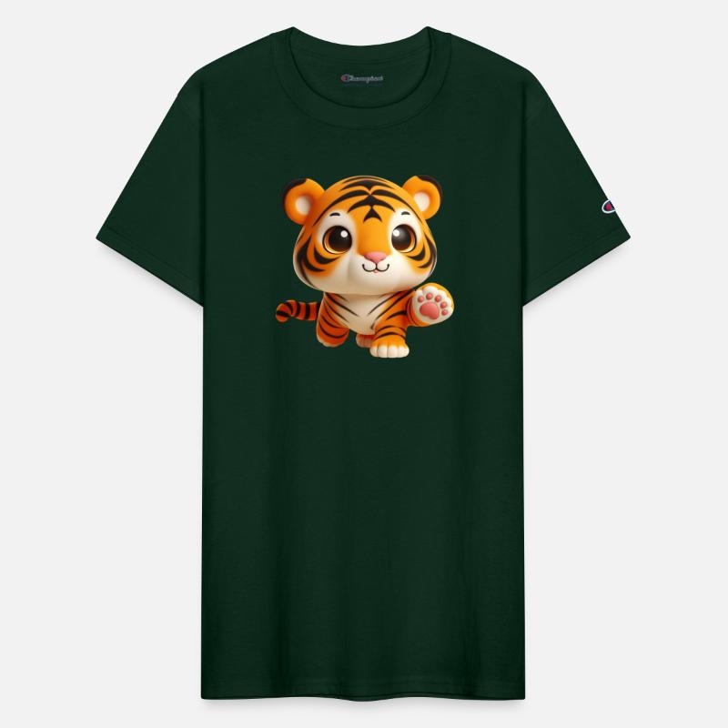 Charming Baby Tiger in Playful Pose