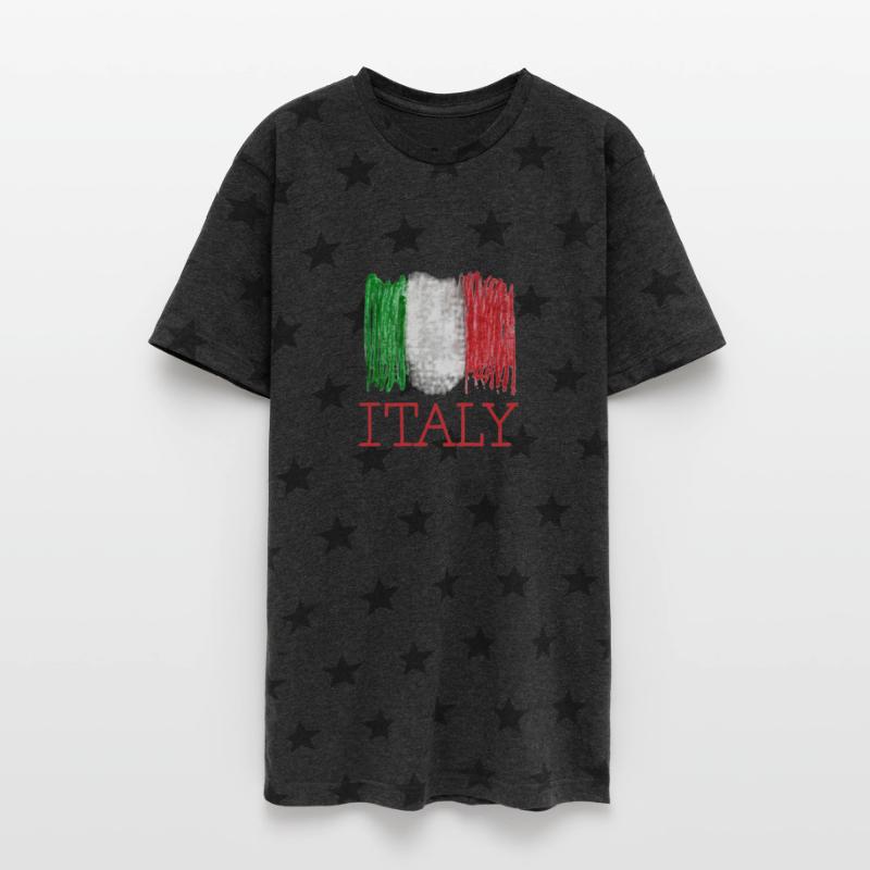 Child like Crayon Illustration Of The Italian Flag