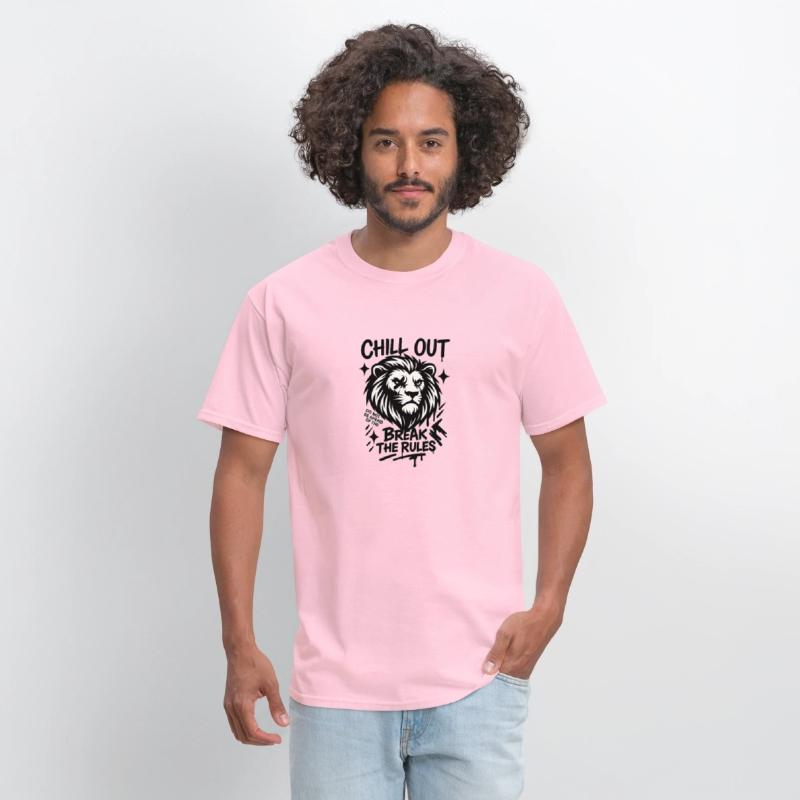 Chill Out Lion – Break the Rules Motivational Graf