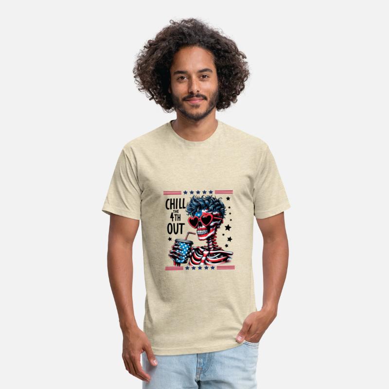 Chill The 4TH Out America Funny 4th of July Tshirt