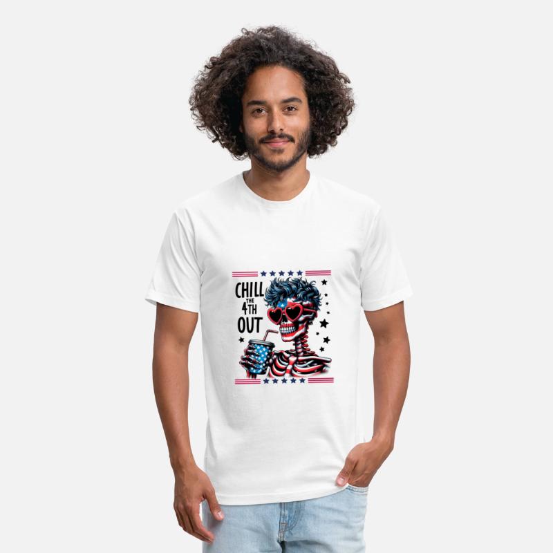 Chill The 4TH Out America Funny 4th of July Tshirt
