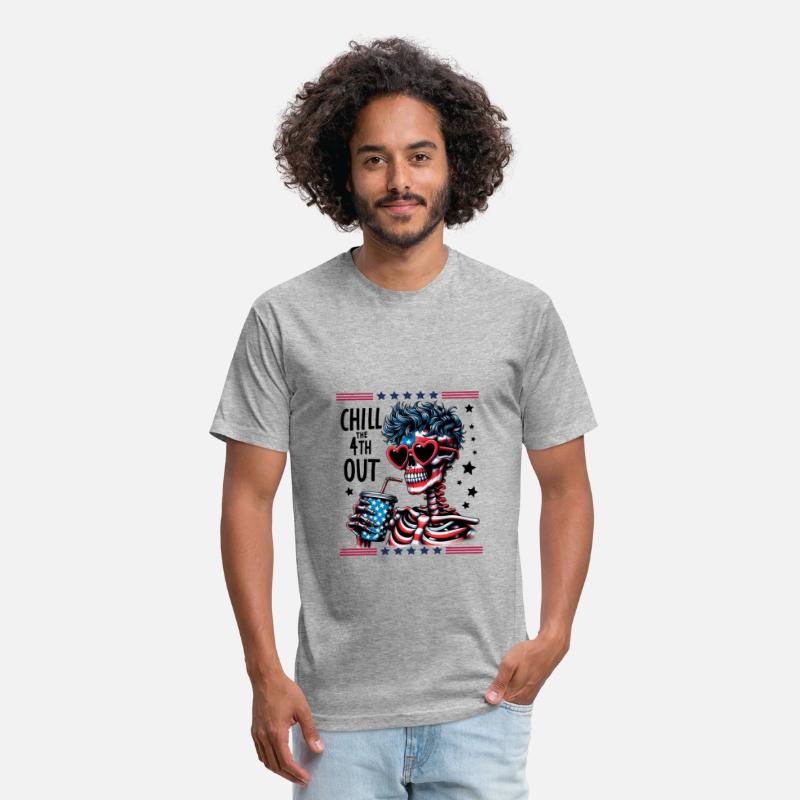 Chill The 4TH Out America Funny 4th of July Tshirt