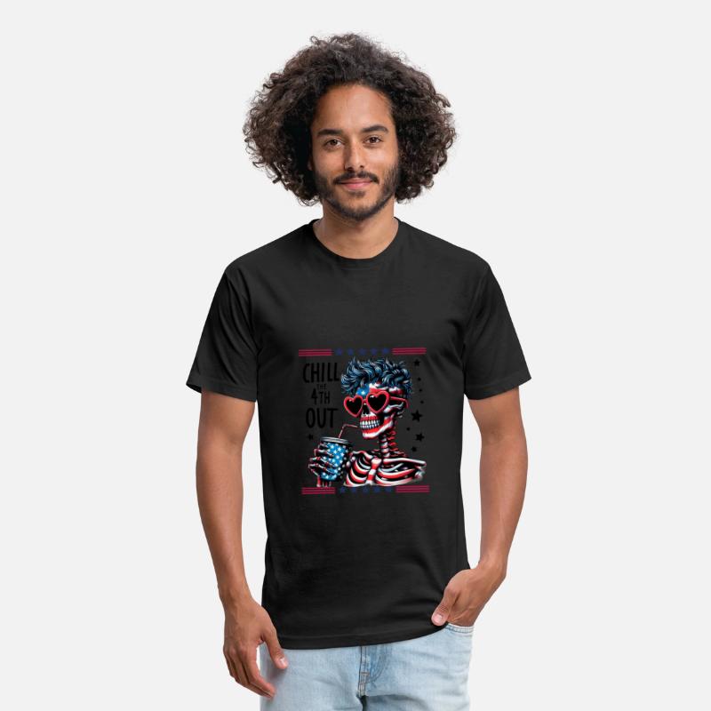 Chill The 4TH Out America Funny 4th of July Tshirt