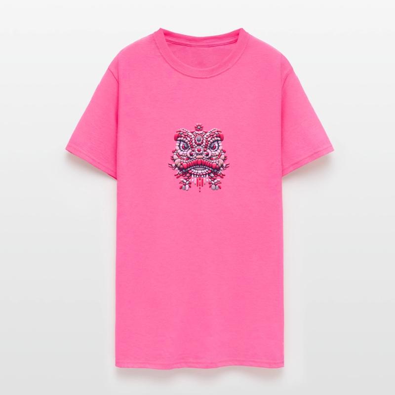 Chinese New Year - Pink Peony Lion Dance Mask