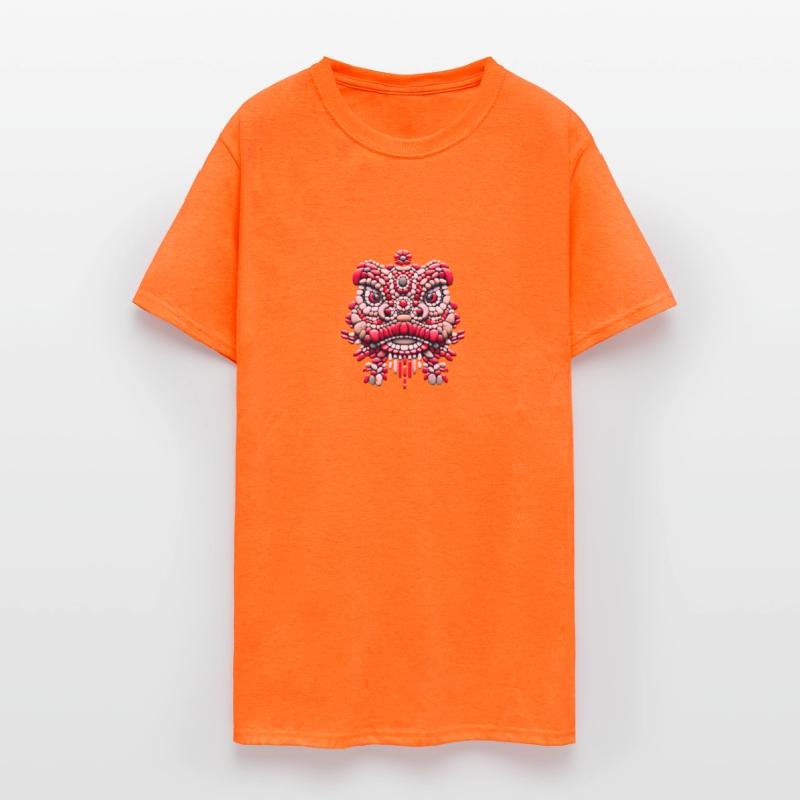 Chinese New Year - Pink Peony Lion Dance Mask