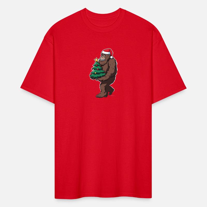 Christmas Bigfoot tree thief